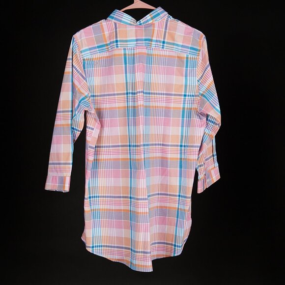 Lands' End Supima Cotton Button Front Top Women's 14 NWOT - Picture 7 of 7